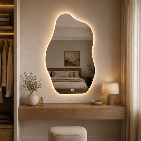Espejo LED Touch 3 tonos amorfo 70x50 Envia Espejos