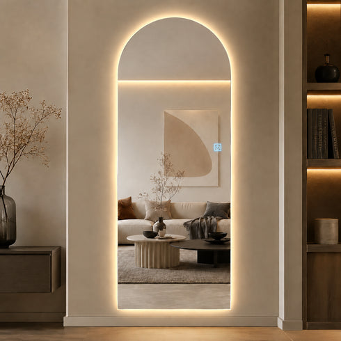 Espejo LED Touch 3 tonos Arco 120x50 Envia Espejos