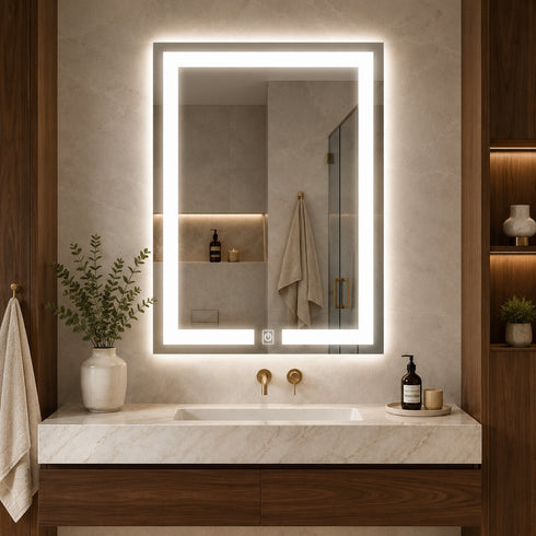 Espejo LED Touch 3 tonos Rectangular 80x60 Envia Espejos