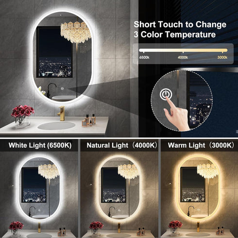 Capsula 75x55 cm LED