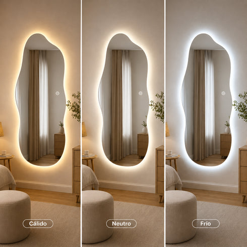 Espejo LED Touch 3 tonos Mar 110x50 Envia Espejos