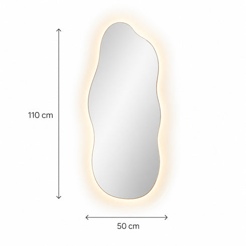 Espejo LED Touch 3 tonos Mar 110x50 Envia Espejos