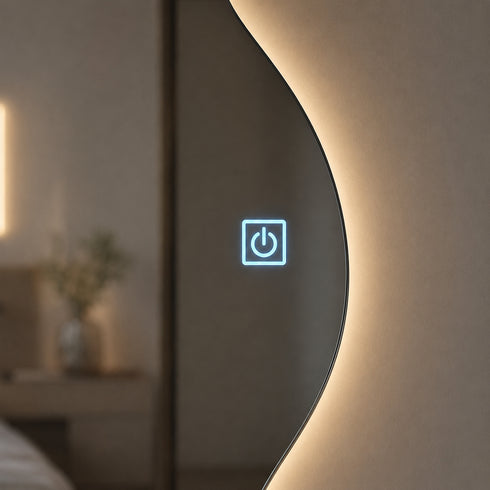 Espejo LED Touch 3 tonos Burbuja 110x50 Envia Espejos