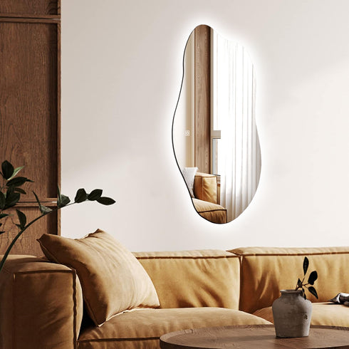 Espejo Led 100x50 Cm Irregular Touch Envia Espejos