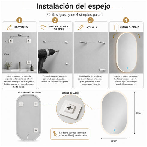 Capsula 80x60 cm LED