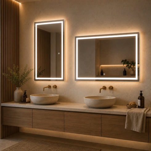 Espejo LED Touch 3 tonos Rectangular 100x60 Envia Espejos