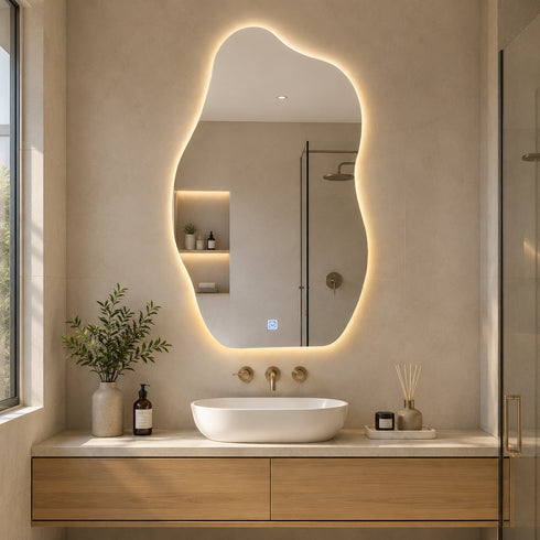 Espejo LED Touch 3 tonos amorfo 70x50 Envia Espejos