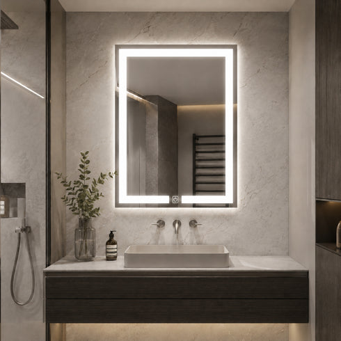 Espejo LED Touch 3 tonos Rectangular 80x60 Envia Espejos