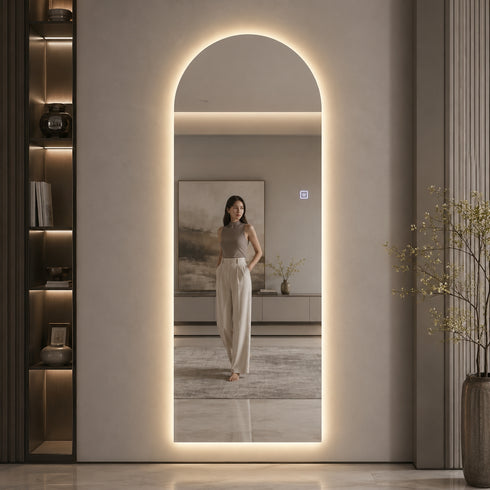 Espejo LED Touch 3 tonos Arco 120x50 Envia Espejos