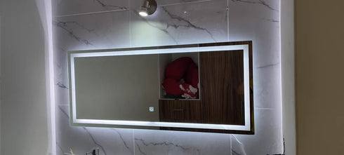 Espejo Led 120x50 Cm Rectangular Touch Envia Espejos