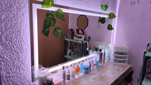 Espejo Led 120x50 Cm Rectangular Touch Envia Espejos