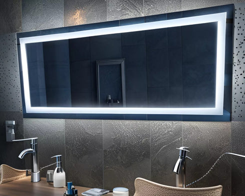 Espejo Led 120x50 Cm Rectangular Touch Envia Espejos