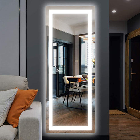 Espejo Led 120x50 Cm Rectangular Touch Envia Espejos