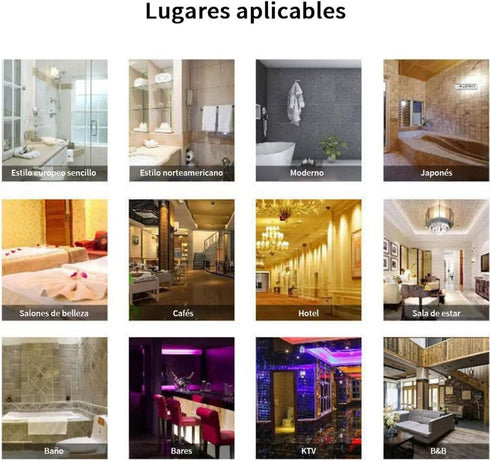 Espejo Led Touch Luz fria y calida Envia Espejos