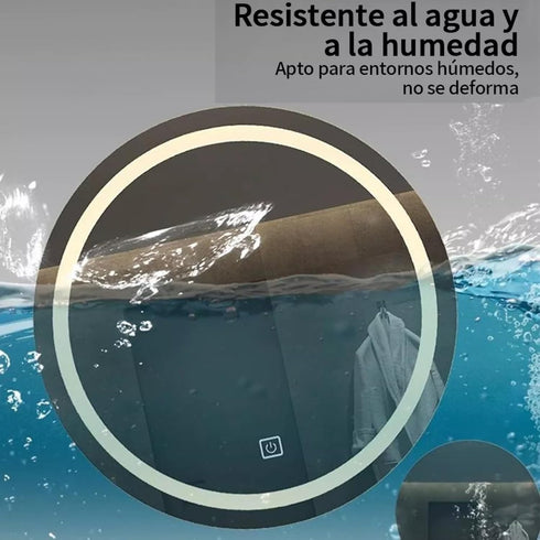Espejo Led Touch Luz fria y calida Envia Espejos