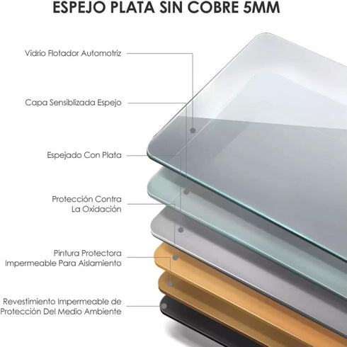 Espejo Led Touch Luz fria y calida Envia Espejos